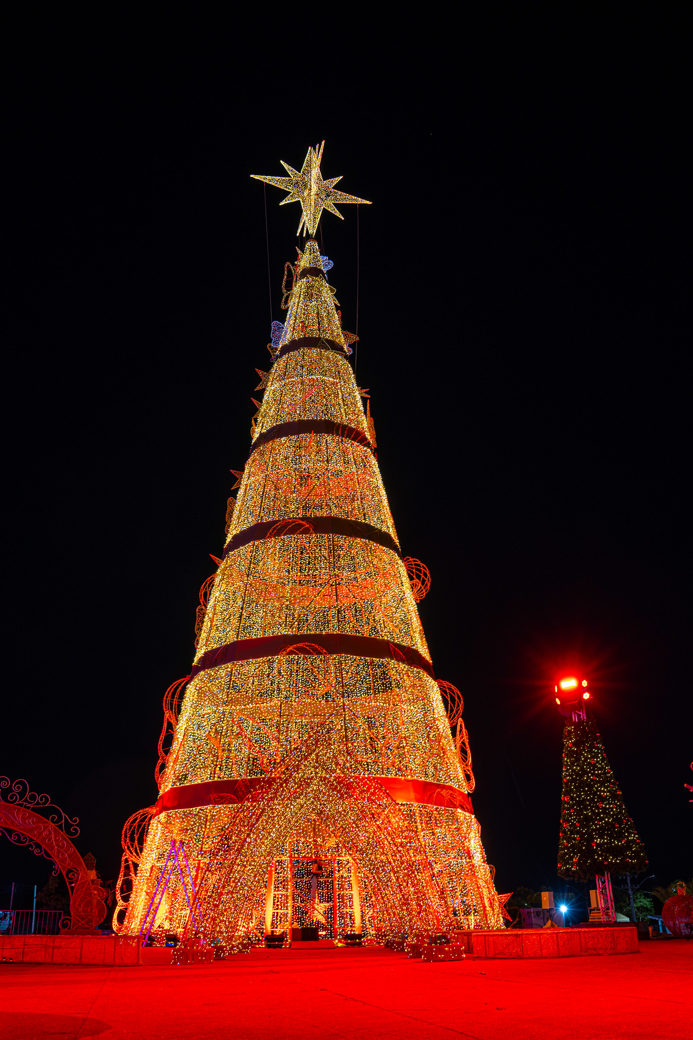 Árvore de Nata de 40 metros do Natal do Bem de Goiás. Foto: Divulgação / Governo de Goiás