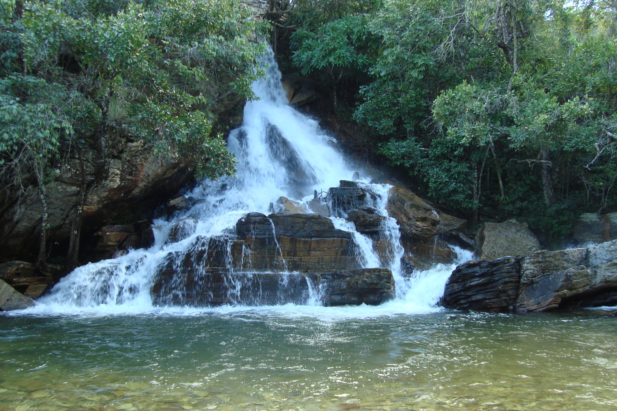 Cachoeira Usina Velha, em Pirenópolis. Foto: Reprodução/Prefeitura de Pirenópolis