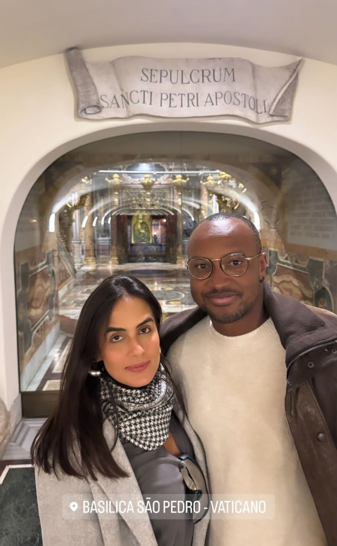 Carol Peixinho e Tiaguinho no Vaticano Reprodução Instagram - 20.2.2024