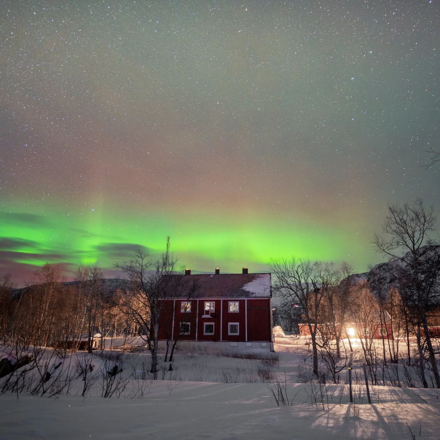 Observação da Aurora Boreal. Foto: Divulgação Arctic Train