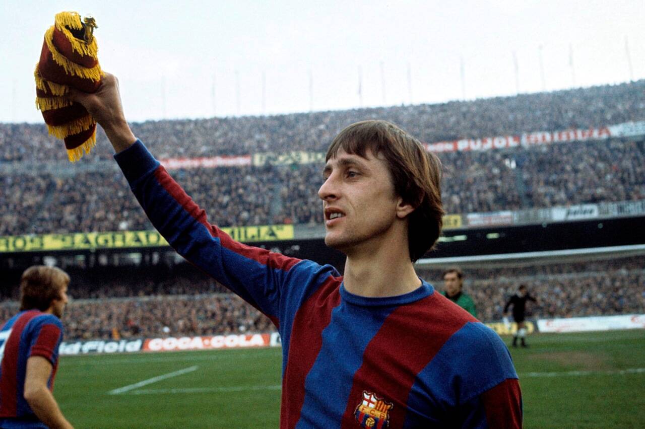 Johan Cruyff fez história no Barcelona como jogador e técnico. Foto: Divulgação