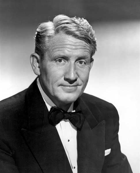1. Spencer Tracy- Nascido em 5/4/ 1900, notabilizou-se por sua versatilidade, sendo indicado ao Oscar por nove vezes, ganhando duas estatuetas. Reprodução: Flipar