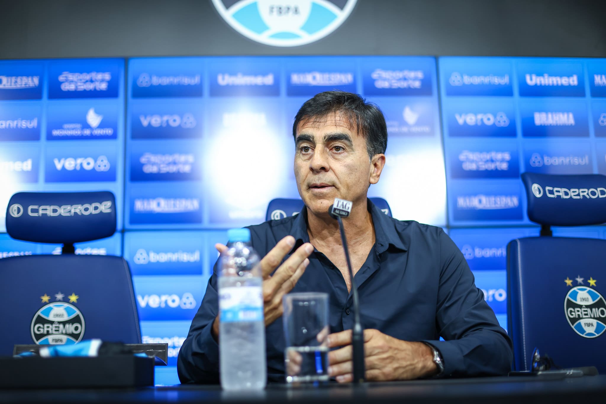 Gustavo Quinteros. Foto: LUCAS UEBEL/ GRÊMIO FBPA