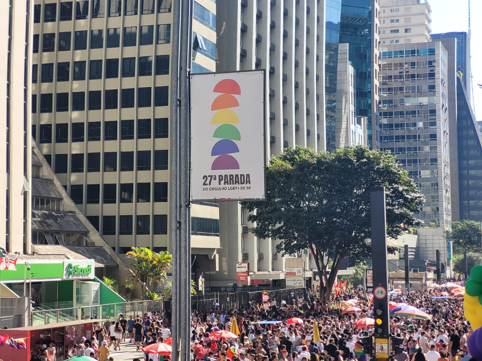 Esta é a 27ª edição da Parada do Orgulho LGBTQIA+. Foto: Rafaela Oliveira/iG