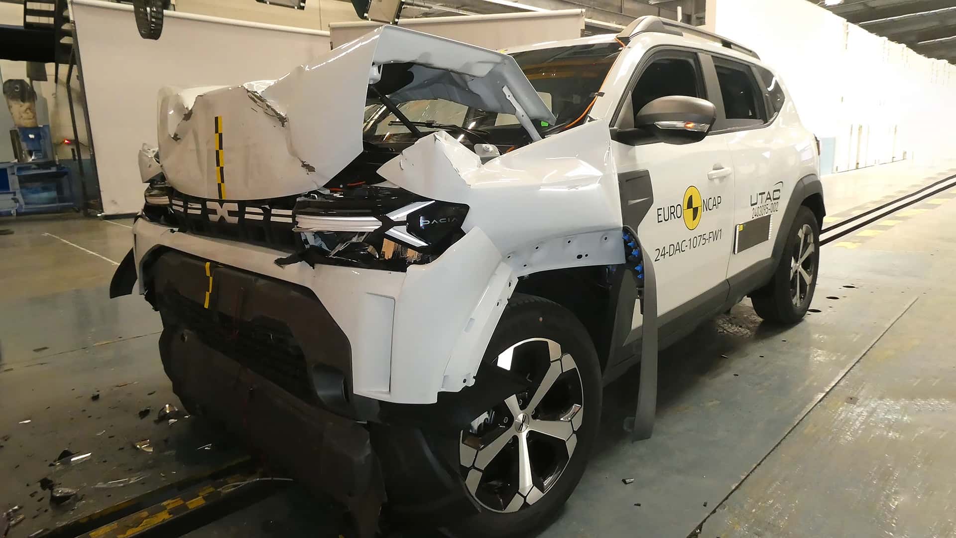 Dacia Duster teste de colisão Reprodução/Euro NCAP