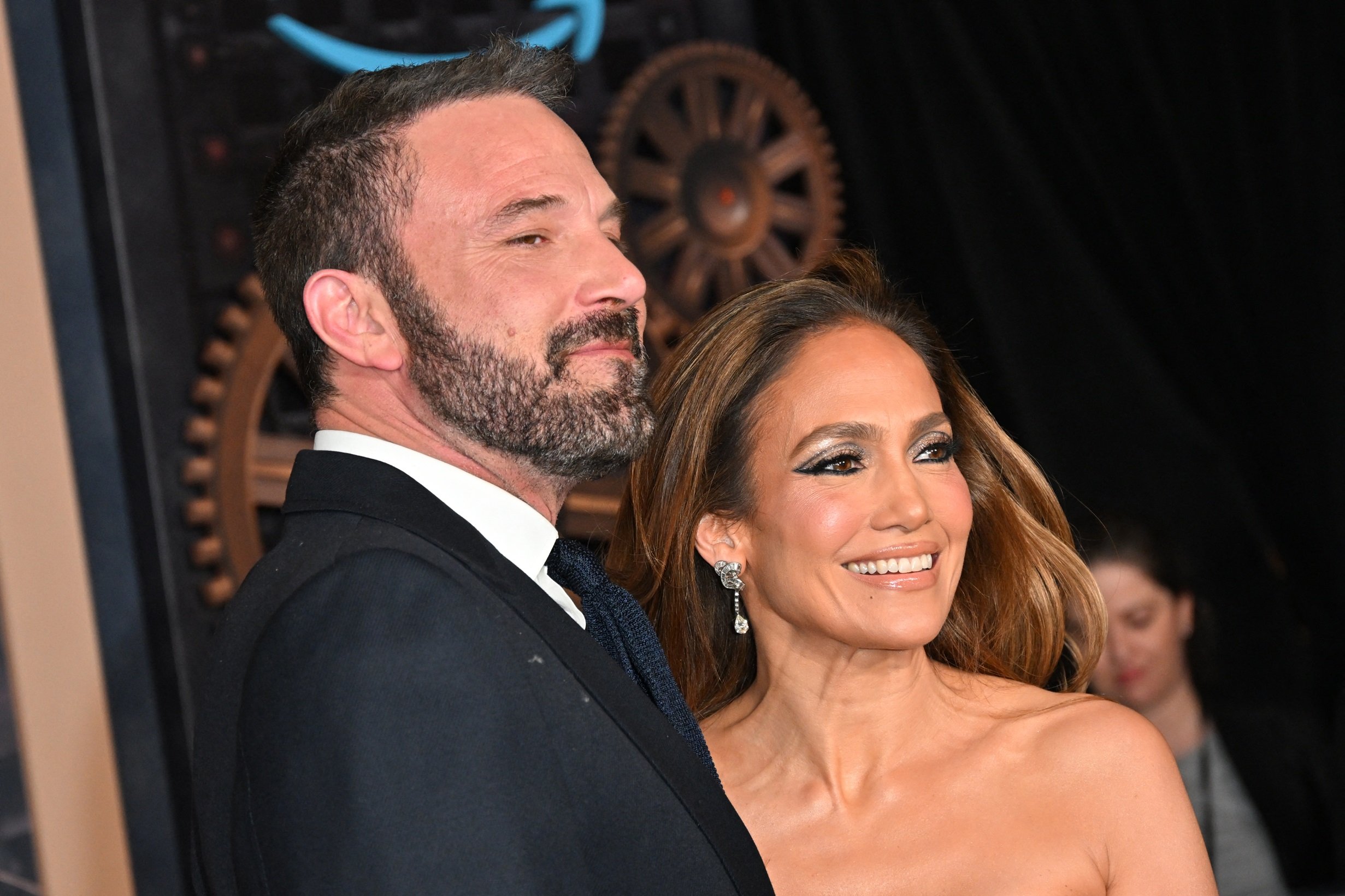 Jennifer Lopez e Ben Affleck em fevereiro de 2024 ROBYN BECK/AFP