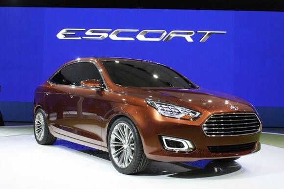 Ford Escort vendido na China, ainda na fase de protótipo. Foto: Divulgação