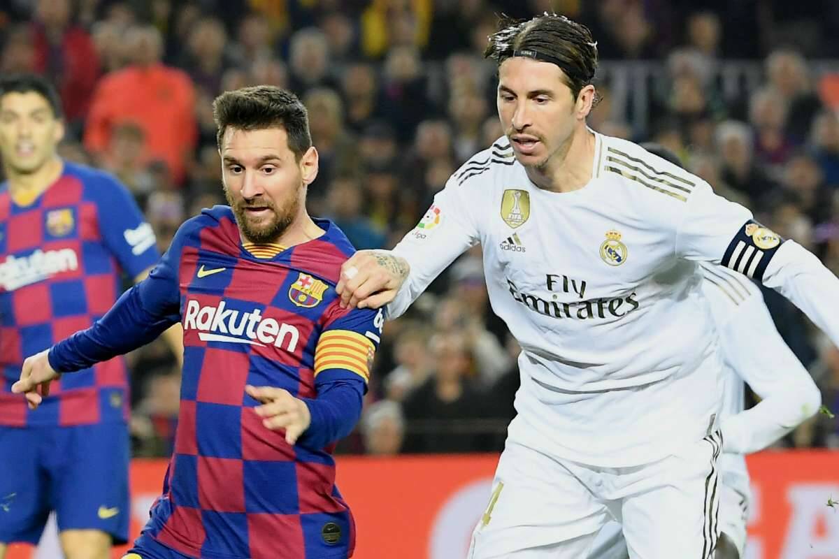 Real Madrid e Barcelona duelam neste domingo pelo Espanhol. Foto: La Liga / Reprodução