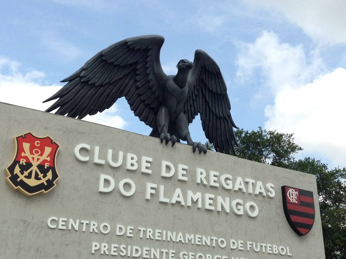 Entrada do Ninho do Urubu, o CT do Flamengo no Rio de Janeiro. Foto: Twitter/Reprodução