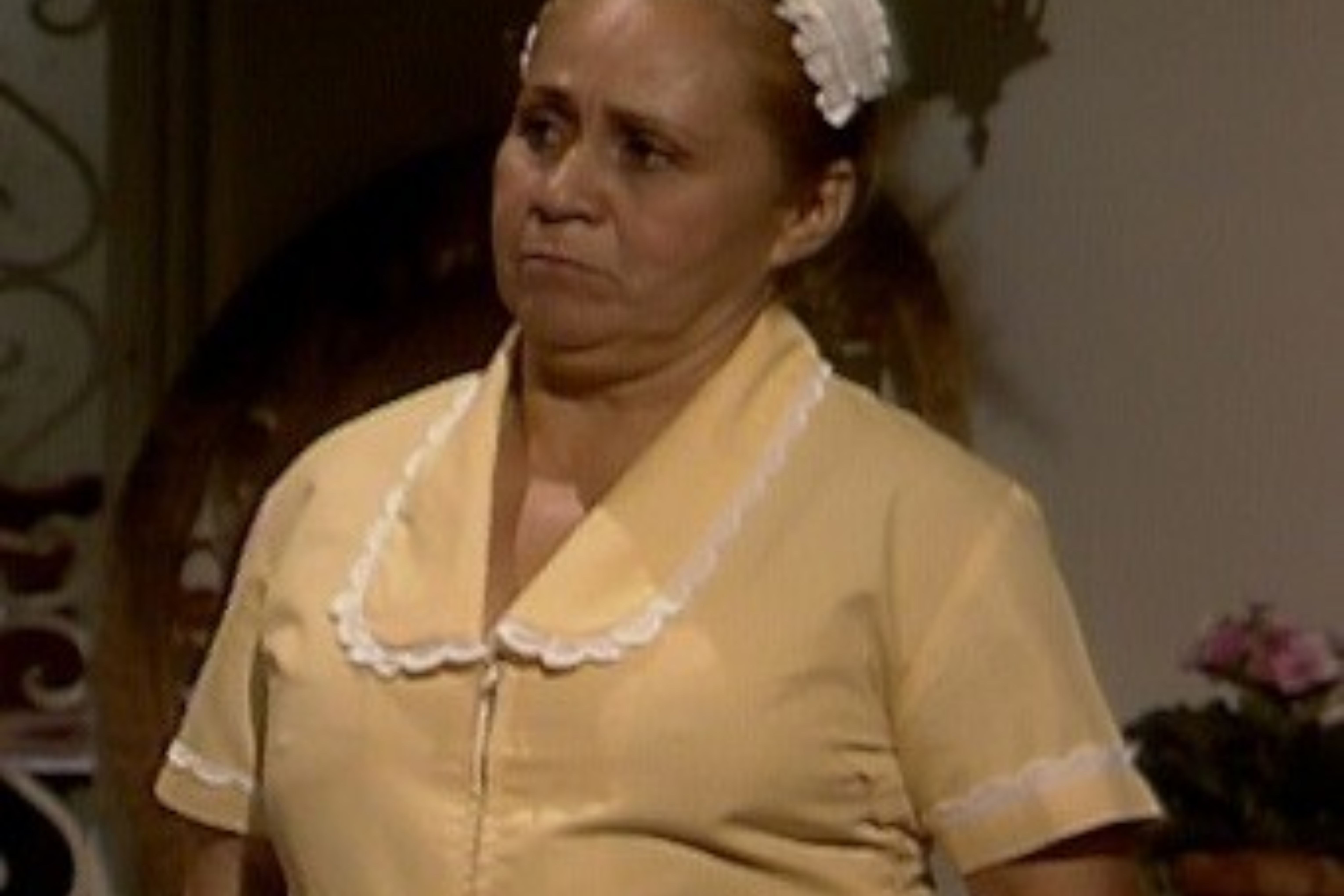 9 -Roque Santeiro (1985) - A atriz interpretava a personagem "Filismina" na trama  Reprodução