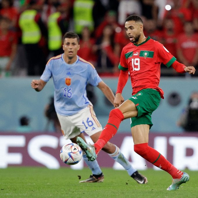 Marrocos x Espanha - Copa do Mundo. Foto: Reprodução/Twitter - 06.12.2022
