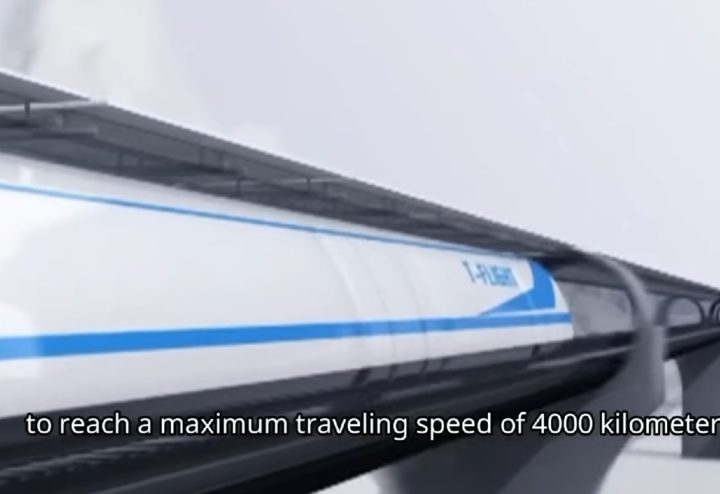 Durante a primeira fase de testes, a Casic disse que ele chegou a 623 km/h, o que já o torna o veículo terrestre mais rápido do mundo. Reprodução: Flipar