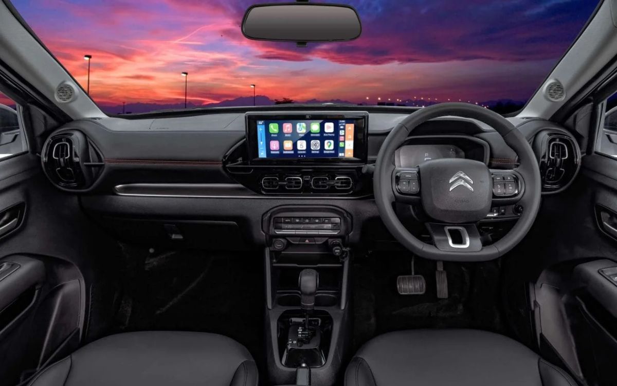 Interior do Citroën Basalt Dark Edition. Foto: Divulgação/Citroën