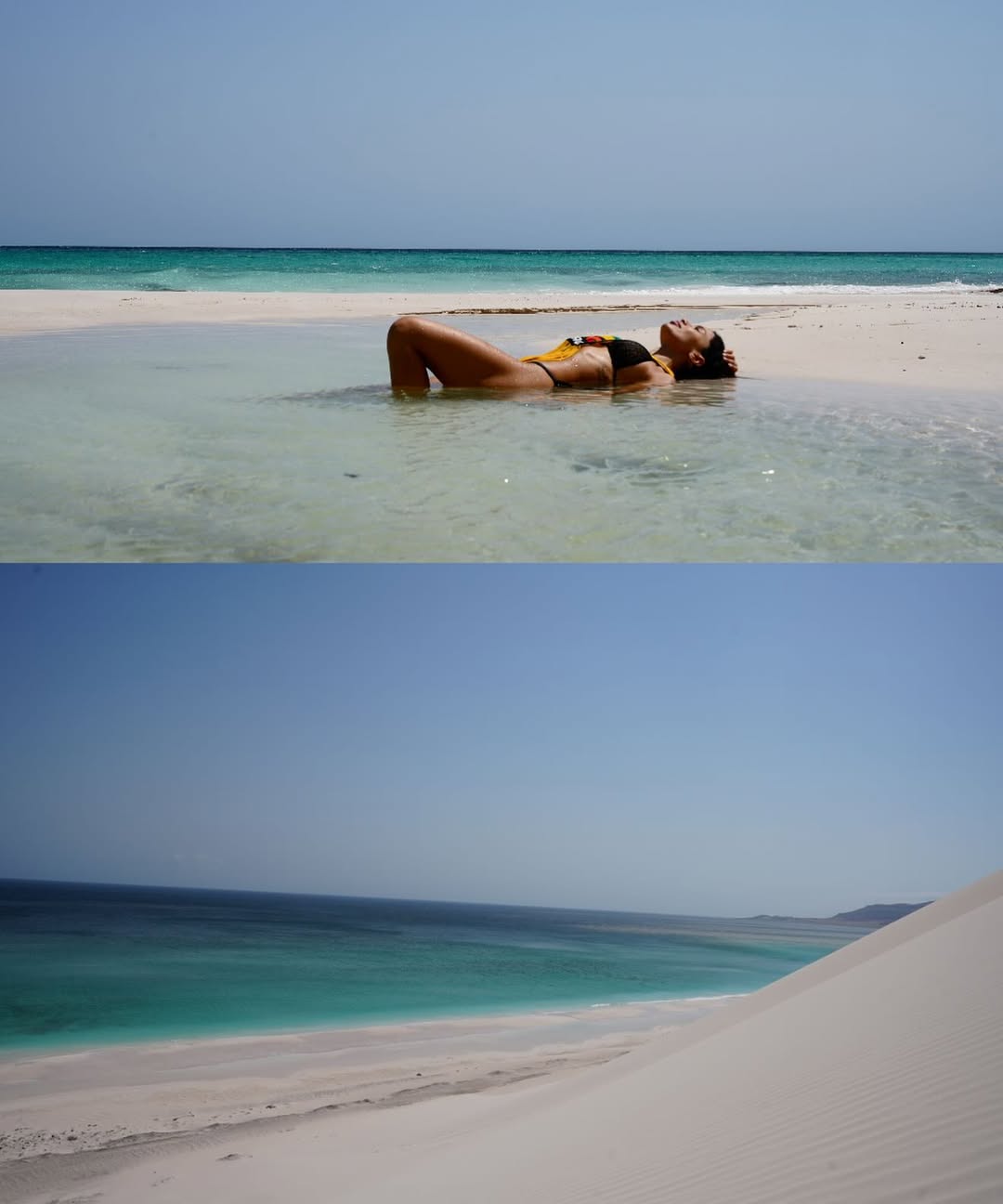 Anitta nadando. Foto: Reprodução/ Instagram @Anitta