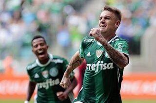 Palmeiras celebra mais um gol. Foto: Reprodução