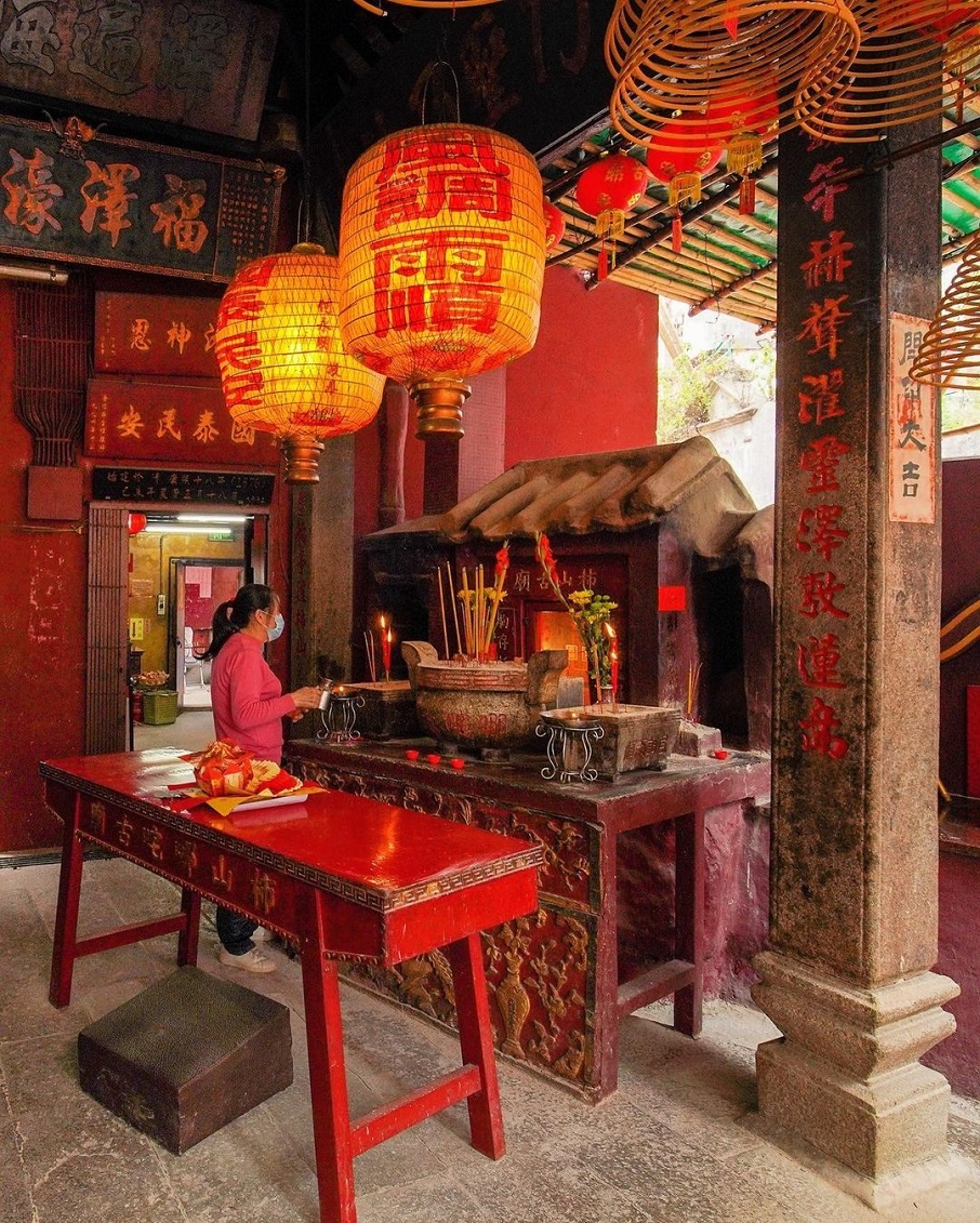 O Templo de Na Tcha, em Macau, na China.. Foto: Reprodução/Instagram 03.02.2023