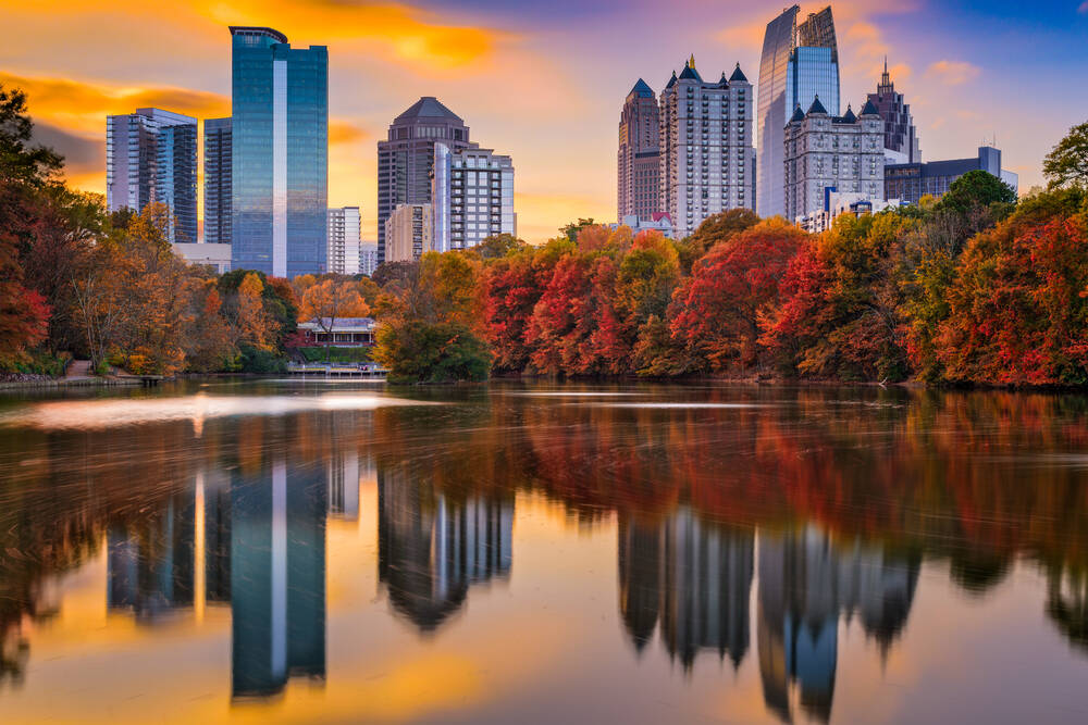 Atlanta, na Geórgia, foi uma das cidades de locação de Stranger Things 3. Foto: shutterstock 