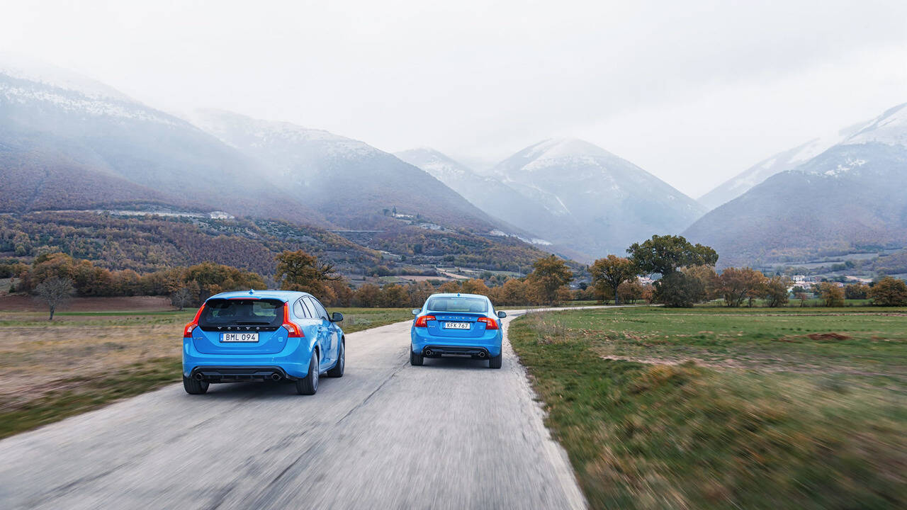 Volvo S60 e V60 Polestar. Foto: Divulgação