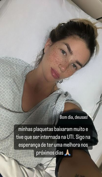 Ex BBB revelou nesta quarta (20) que está no hospital devido à doença Reprodução/Instagram - 20.03.2024