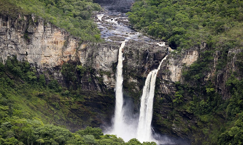 A Chapada dos Veadeiros abriga espécies e formações vegetais únicas, além de rochas, nascentes, cachoeiras e cursos d’água. Reprodução: Flipar