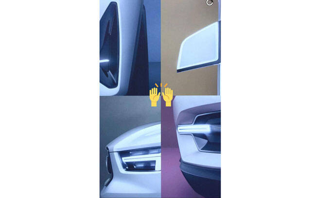 Teaser do Volvo XC40 e V40. Foto: Reprodução/Volvo