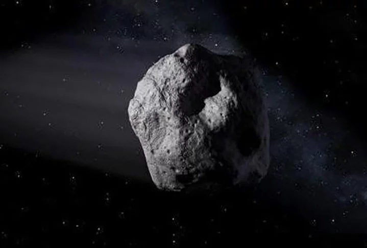 Apesar do baixo risco de impacto com a Terra (2,3%), astrônomos seguem monitorando atentamente o asteroide denominado 2024 YR4. Reprodução: Flipar