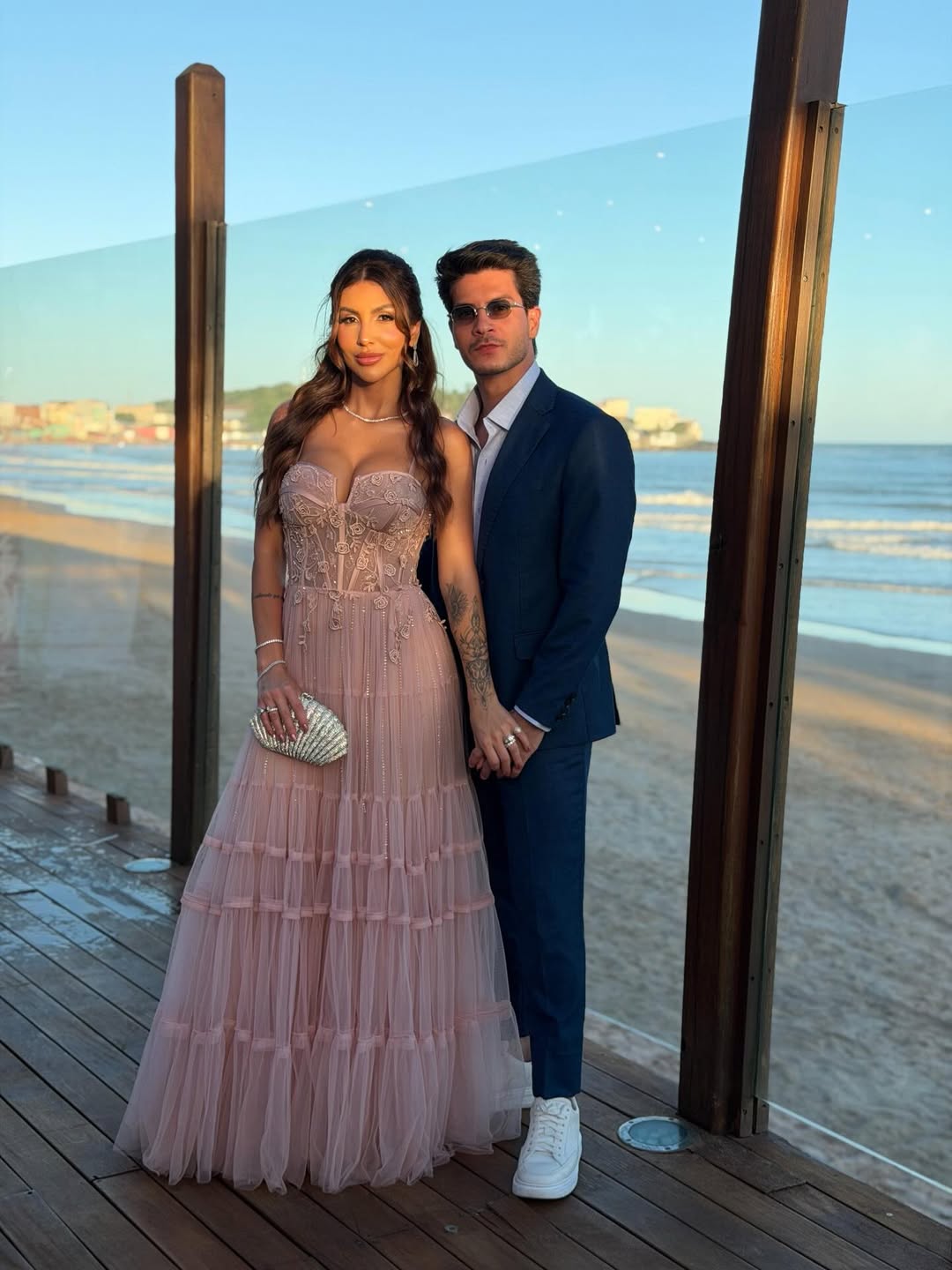 Jheny Santucci e Arthur Aguiar. Foto: Reprodução/Instagram