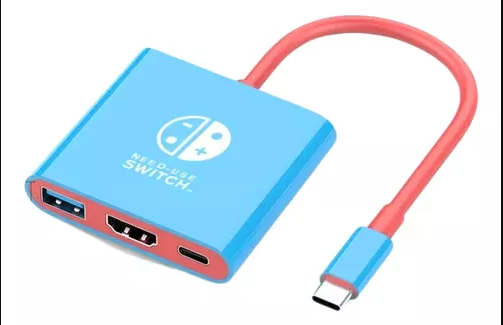 Telinhas podem ser ótimas para jogar; as, as vezes, queremos telonas. Um adaptador de Switch é uma opção para seu pai gamer; tem modelos por R$ 35. Reprodução