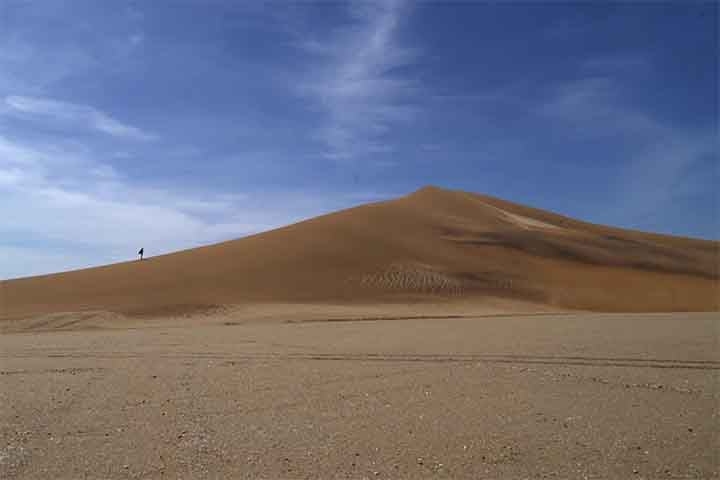 Os pesquisadores contam que, pós oito mil anos sem crescer, a duna Lala Lallia viveu um rápido processo de expansão.
 Reprodução: Flipar