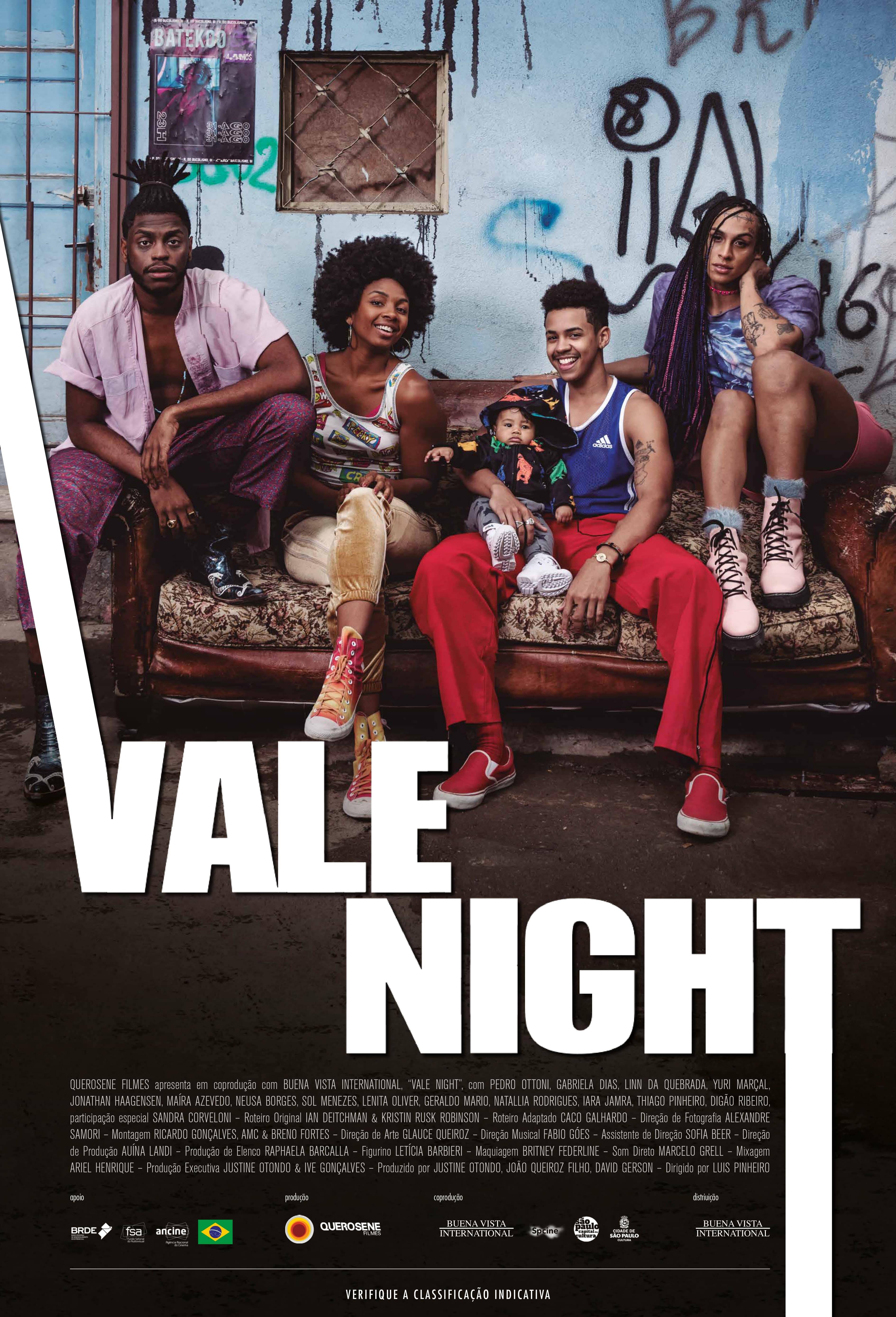 Fotos de divulgação do filme "Vale Night", estrelado por Linn da Quebrada, Pedro Ottoni, Yuri Marçal e Gabriela Dias. Foto: Divulgação