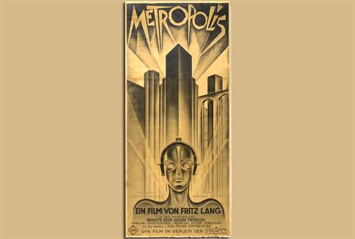 3) Pôster de “Metrópolis” (1927) Reprodução: Flipar