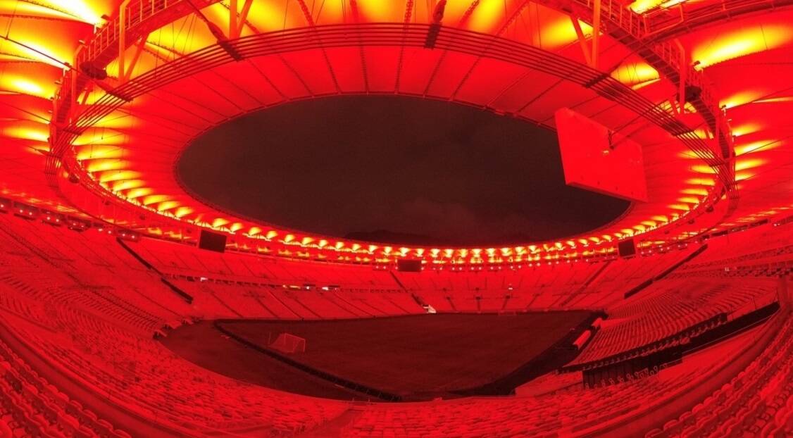 Flamengo deixa Maracanã vermelho para jogo contra o Grêmio. Foto: Divulgação