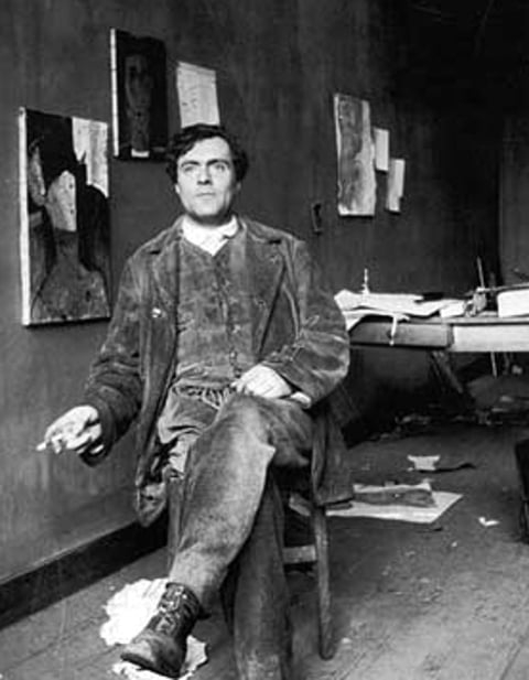 Modigliani (1884-1920) - Nascido em Livorno, na Itália, se radicou em Paris, na França. Ficou célebre com retratos femininos alongados e morreu jovem, aos 35 anos, de meningite tuberculosa.   Reprodução: Flipar