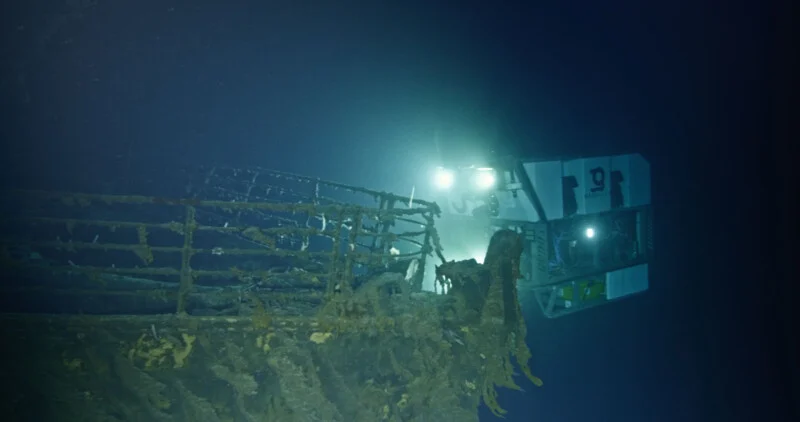 Com as novas imagens, é possível ver maiores detalhes do navio. Foto: Atlantic Productions