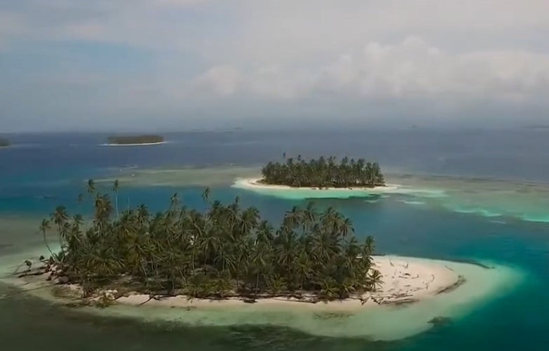 Já as Ilhas San Blas são um arquipélago composto por cerca de 365 ilhas, conhecido por suas praias de areia branca e águas cristalinas. Reprodução: Flipar