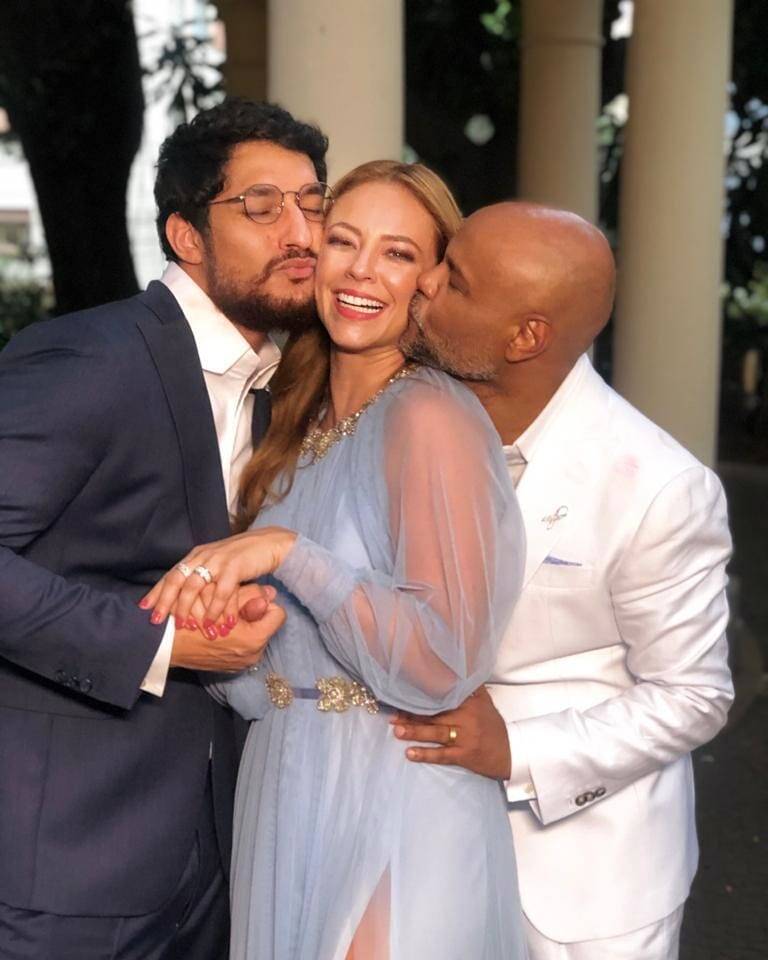 Celebridades no casamento do maquiador. Foto: Reprodução / Instagram