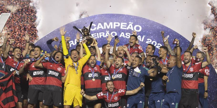 Flamengo campeão brasileiro 2020. Foto: Lucas Figueiredo / CBF