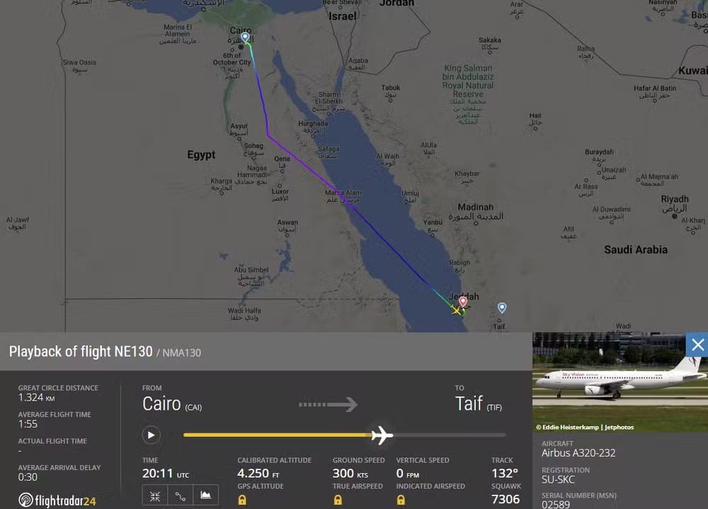 O portal FlightRadar24, que monitora os voos pelo mundo, publicou a trajetória do avião da Sky Vision Airlines que foi percorrida no incidente em que o piloto morreu. 

 Reprodução: Flipar