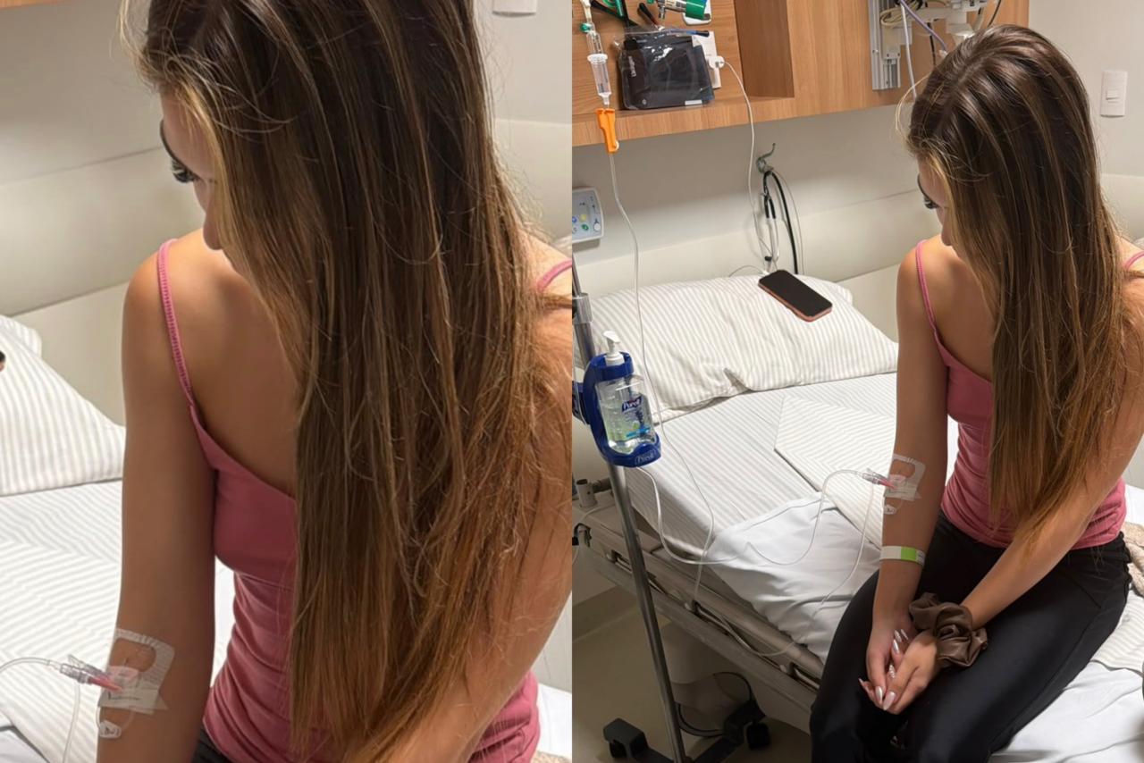 Pai de Melody compartilhou registro da filha em Hospital. Foto: Reprodução Instagram
