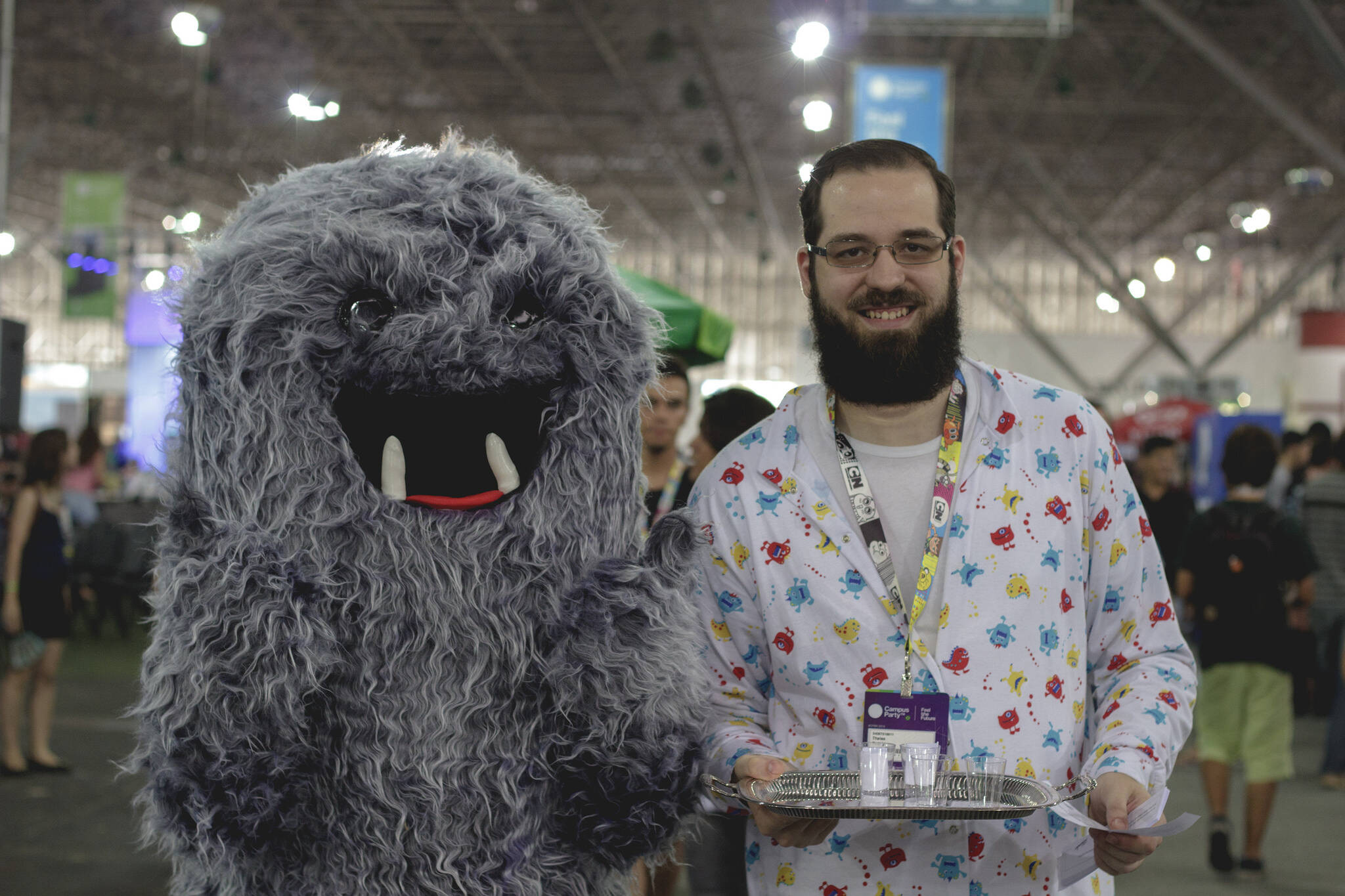 Fantasias e roupas engraçadas não faltam na Campus Party 2016. Foto: Guilherme Morilha/Divulgação