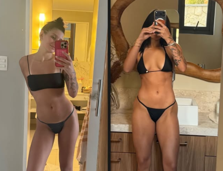 Antes e depois da cantora Ana Castela.. Foto: Reprodução/Instagram/Ana Castela