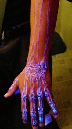 Tatuagens fluorecentes são a nova moda. Foto: Reprodução/Pinterest