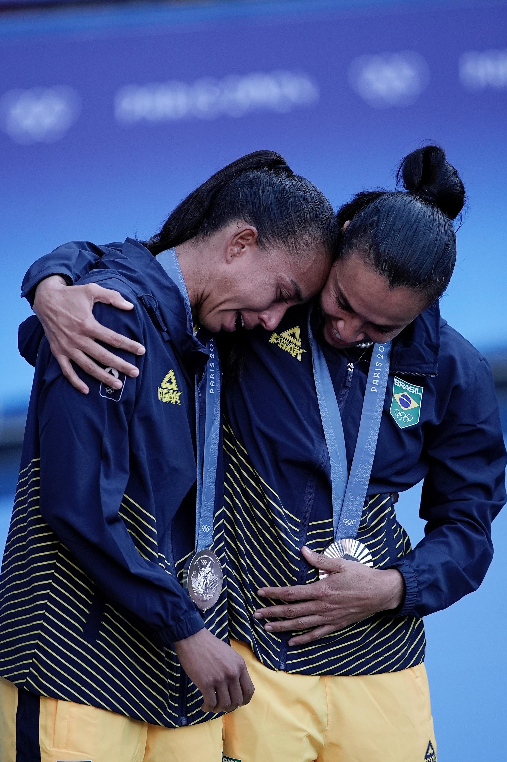 Brasil recebe medalha de prata nos Jogos Olímpicos de Paris Foto: Alexandre Loureiro/COB