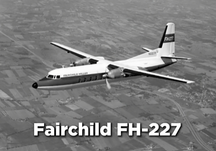 A viagem era num avião Fairchild FH-227, da Força Aérea Uruguaia. A aeronave tinha 40 passageiros e 5 tripulantes. Reprodução: Flipar