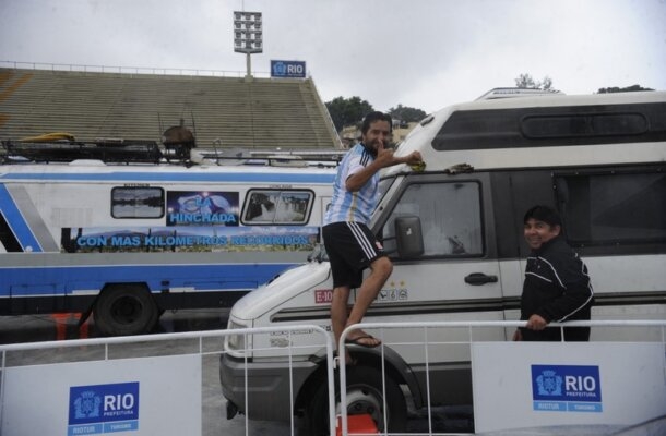 O Terreirão abrigou os argentinos na Copa do Mundo de 2014. A seleção argentina disputou a decisão no Maracanã e foi derrotada pela Alemanha. - Foto: Tânia Rêgo/Agência Brasil