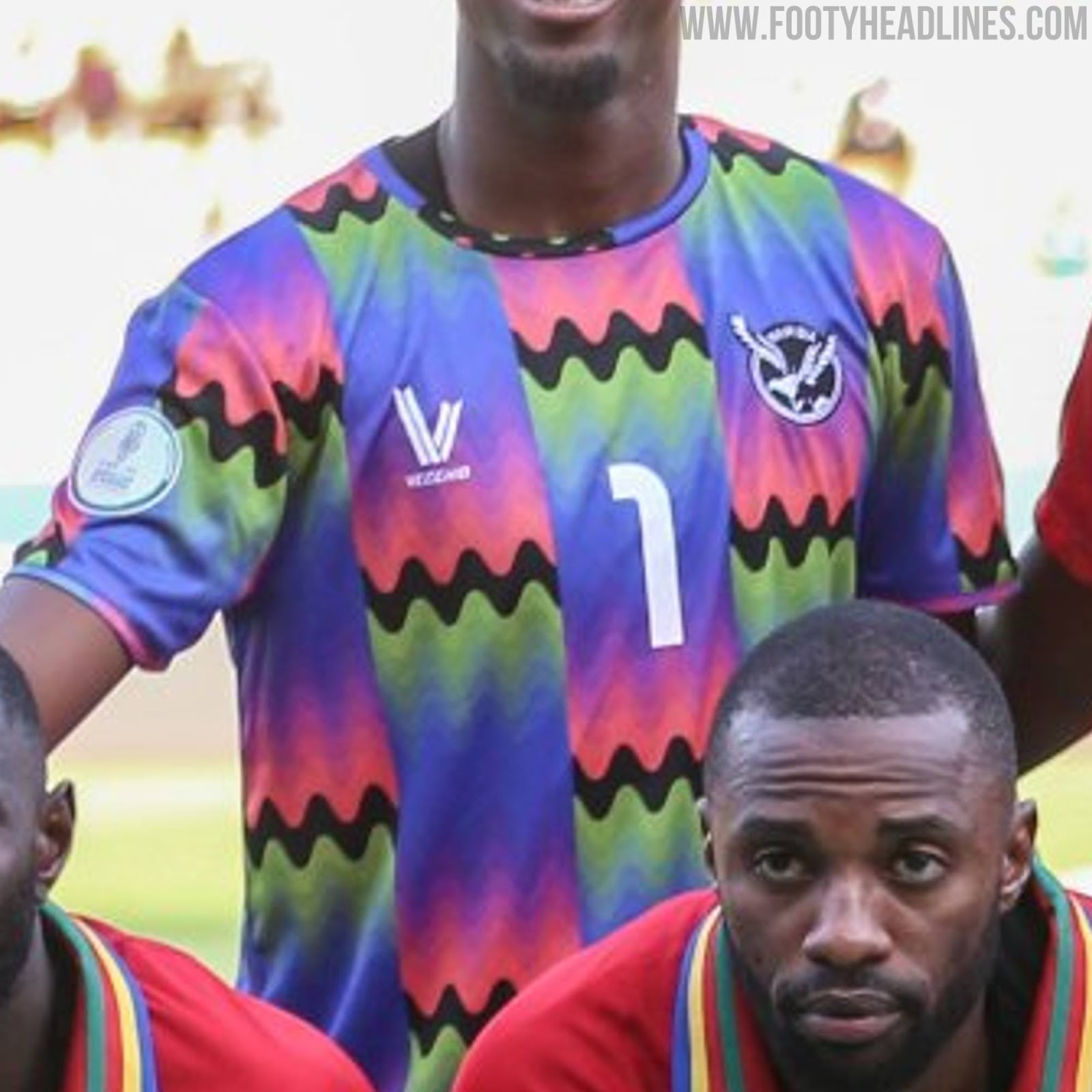 Camisa de goleiro da Seleção da Namíbia Reprodução / Footyheadlines