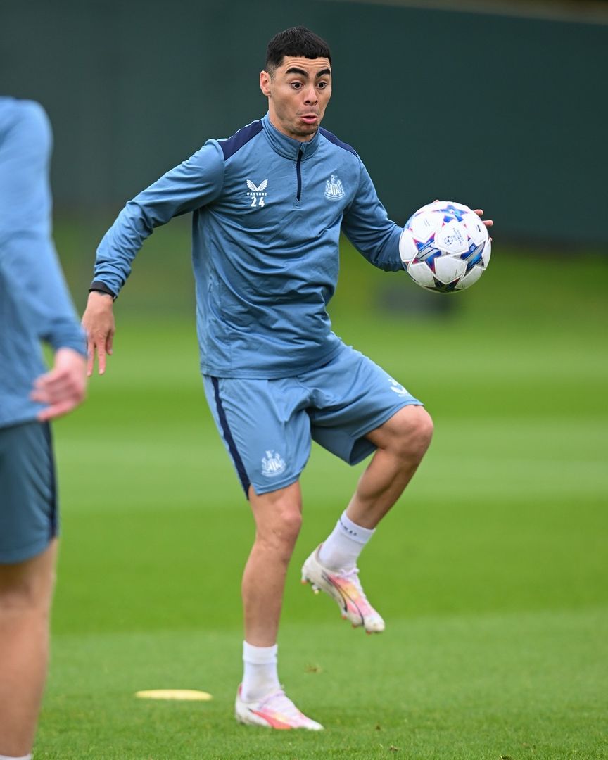 Treino Newcastle
