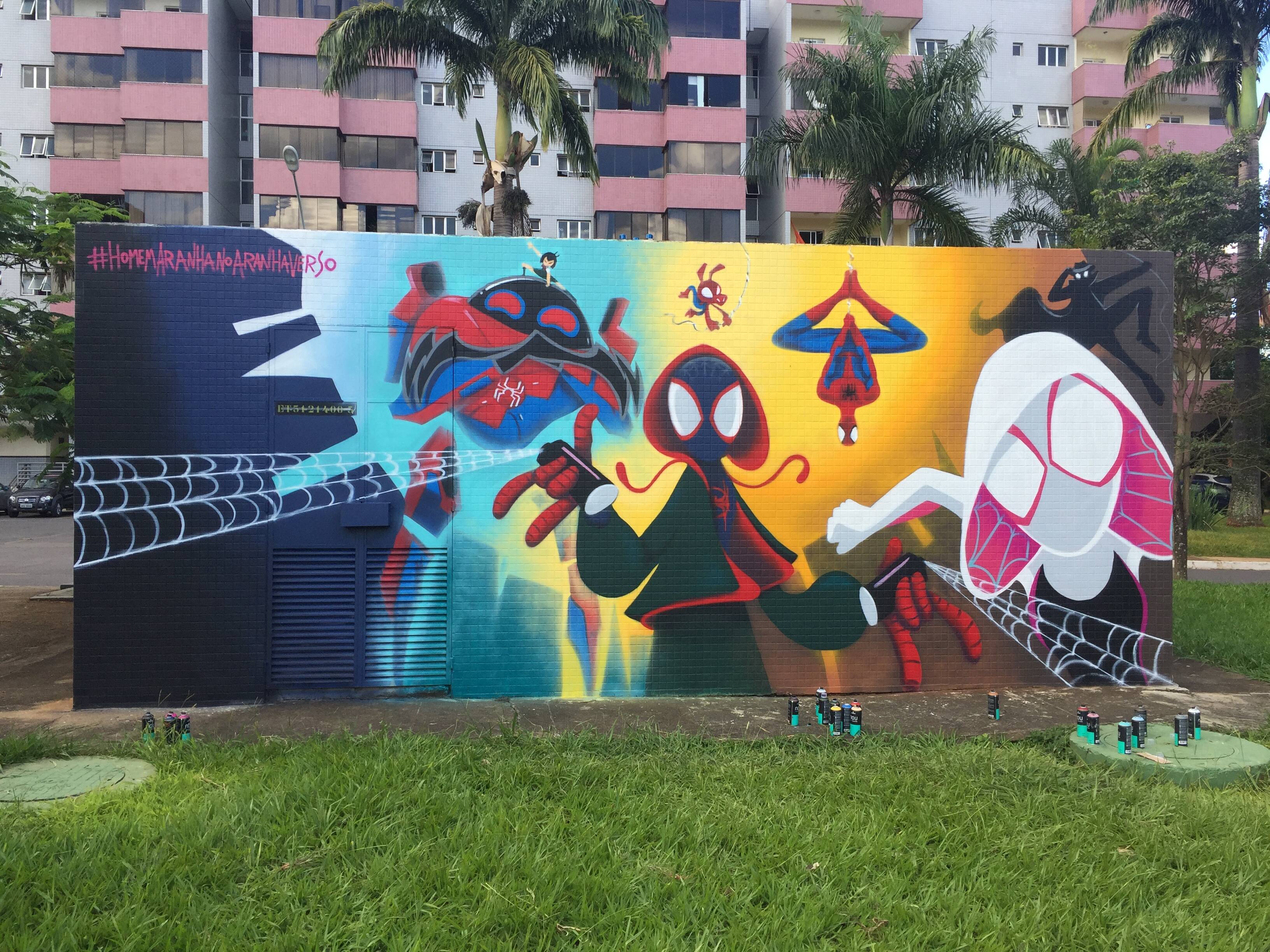 Grafites do Homem Aranha . Foto: Divulgação
