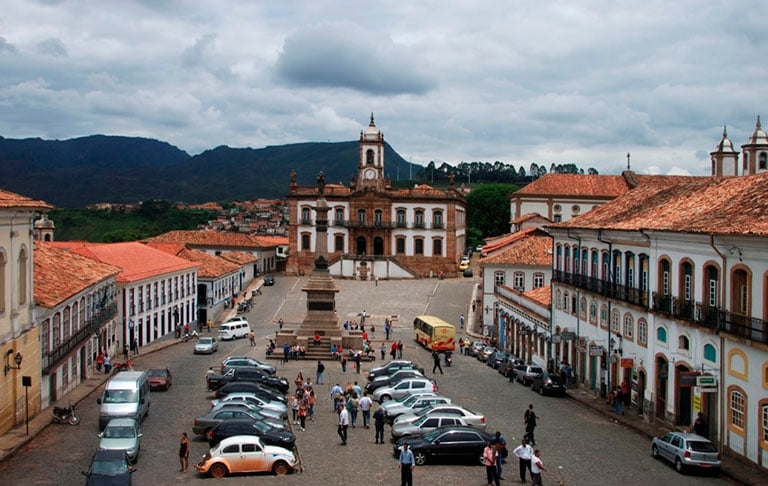 A Cidade Histórica foi o primeiro sítio brasileiro considerado Patrimônio Mundial pela UNESCO (em 1980).  Foi considerada patrimônio estadual em 1933 e monumento nacional em 1938. Reprodução: Flipar