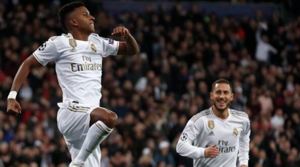 Rodrygo comemora gol pelo Real Madrid. Foto: Divulgação/Real Madrid